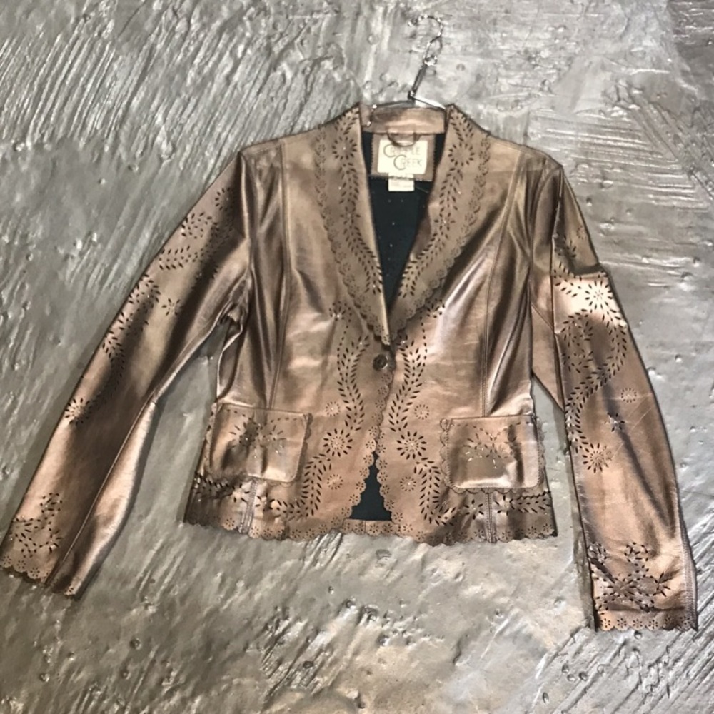 Cripple Creek bronze leather jacket